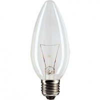 Лампа PHILIPS свечеобразная  B  35 60W 230V E27 CL
